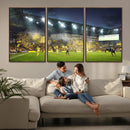 Columbus Crew Stadium Match Triple Canvas Wall Art - Dynamic