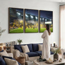 Columbus Crew Stadium Match Triple Canvas Wall Art - Dynamic