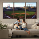 Colorado Rockies Coors Field Wall Art Canvas Print - MLB