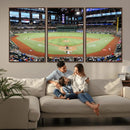 Texas Rangers Baseball Team Print - Arlington Globe Life