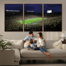 Michigan Wolverines Football Canvas Wall Decor, Football