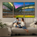 Milwaukee Brewers Baseball Team Print Canvas- American