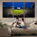 Truist Park Night Game Canvas Art - Atlanta Braves Stadium by MyGreatCanvas | Canvas Wall Art Prints | Photo Prints & Wall Decor