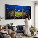 Truist Park Night Game Canvas Art - Atlanta Braves Stadium
