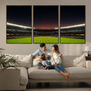 Yankee Stadium Night Game Triple Canvas, Yankee Stadium
