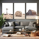 Rustic Farmhouse Wall Art Set of 3 – Country Barn and Wheat by MyGreatCanvas | Canvas Wall Art Prints | Photo Prints & Wall Decor