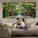 Serene Tree Tunnel Wall Art Canvas Print – Pathway Under by MyGreatCanvas | Canvas Wall Art Prints | Photo Prints & Wall Decor