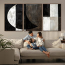 Abstract Modern Wabi Sabi Wall Art Canvas Print Set –