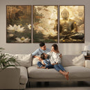 Zen Buddha Wall Art Canvas Print | Peaceful Meditation Decor