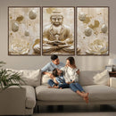 Serene Buddha Wall Art | Yoga Room Decor and Meditation Wall