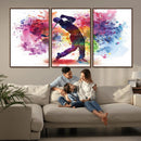 Colorful Golfer Swing Wall Art Canvas Print - Ready to Hang, by MyGreatCanvas | Canvas Wall Art Prints | Photo Prints & Wall Decor