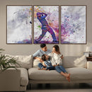 Watercolor Golf Swing Wall Art Canvas Print | Vibrant
