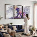 Watercolor Golf Swing Wall Art Canvas Print | Vibrant