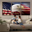 American Flag Eagle Symbol Wall Art, American Flag Eagle by MyGreatCanvas | Canvas Wall Art Prints | Photo Prints & Wall Decor