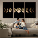 Phases of the Moon Wall Art | Canvas Print for Modern Wall by MyGreatCanvas | Canvas Wall Art Prints | Photo Prints & Wall Decor