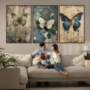 Butterfly Wall Art Trio | Vintage Butterfly Canvas Print | by MyGreatCanvas | Canvas Wall Art Prints | Photo Prints & Wall Decor