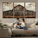 Rustic Barn Wall Art | Farmhouse Wall Decor Canvas Print |