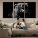Bear Canvas Print | Wildlife Wall Art for Cabin Decor |