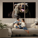 Grizzly Bear Canvas Print | Wildlife Wall Art for Cabin by MyGreatCanvas | Canvas Wall Art Prints | Photo Prints & Wall Decor