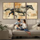 Chines Style Running Horse Western Wall Art | Farmhouse Wall