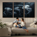 Jellyfish Wall Art Canvas Print, Elegant Wall Decor