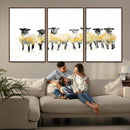 Farmhouse Wall Art Sheep Print | Ready to Hang Framed Canvas by MyGreatCanvas | Canvas Wall Art Prints | Photo Prints & Wall Decor