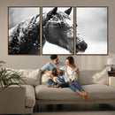 Horse Canvas Print - Winter Horse Snow Wall Art Canvas Print by MyGreatCanvas | Canvas Wall Art Prints | Photo Prints & Wall Decor