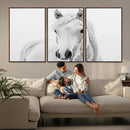 Majestic White Horse Wall Art | Ready to Hang and Framed |