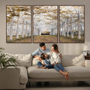Forest Grove Wall Art | Serene Pathway Canvas Print | Ready