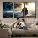 Jesus Walking Water Wall Art – Inspirational Christian