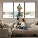 Watercolor Jesus Walking on Water Canvas Print, Christian by MyGreatCanvas | Canvas Wall Art Prints | Photo Prints & Wall Decor