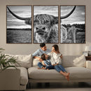 Scottish Highland Cow Canvas Wall Art Farmhouse Decor, by MyGreatCanvas | Canvas Wall Art Prints | Photo Prints & Wall Decor