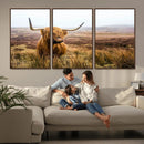 Scottish Highland Cow Wall Art Canvas Print | Ready to Hang by MyGreatCanvas | Canvas Wall Art Prints | Photo Prints & Wall Decor