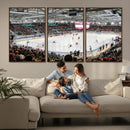 Lausanne Arena Ice Hockey Stadium Wall Art Canvas Print,