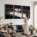 Rogers Place Edmonton Oilers Ice Hockey Stadium Wall Art,