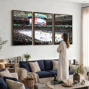 Sharks Arena Blackhawks Sharks Ice Hockey Stadium Wall Art