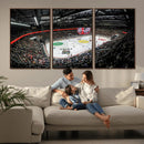 Vaudoise Lausanne Ice Hockey Arena Stadium Wall Art Canvas,