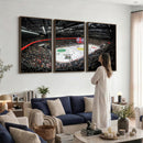 Vaudoise Lausanne Ice Hockey Arena Stadium Wall Art Canvas,