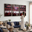 Carolina Hurricanes Ice Hockey Stadium Wall Art, Carolina