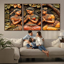 Indian Woman Statue Wall Art Canvas Print