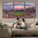 Carter-Finley Stadium Art Sunset Game Triple Canvas Wall Art by MyGreatCanvas | Canvas Wall Art Prints | Photo Prints & Wall Decor