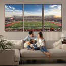 Framed Houston Cougars Football Team Print - Houston TDECU by MyGreatCanvas | Canvas Wall Art Prints | Photo Prints & Wall Decor