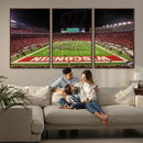 Wisconsin Badgers Football Team Print Canvas- Madison Camp