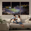 Duke University Blue Devils Football Print Canvas - Durham
