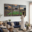 University of Michigan Wolverines Print Canvas, Football