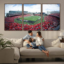 Cincinnati Bearcats Football Team Print - Nippert Stadium Wall Art Canvas Print