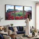 Cincinnati Bearcats Football Team Print - Nippert Stadium Wall Art Canvas Print