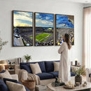 Framed USF Bulls Football Team Print - Tampa Raymond James