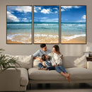 Sea View From the Beach Canvas Print