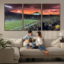Eugene Autzen Stadium Canvas Wall Art Print – Sunset Over